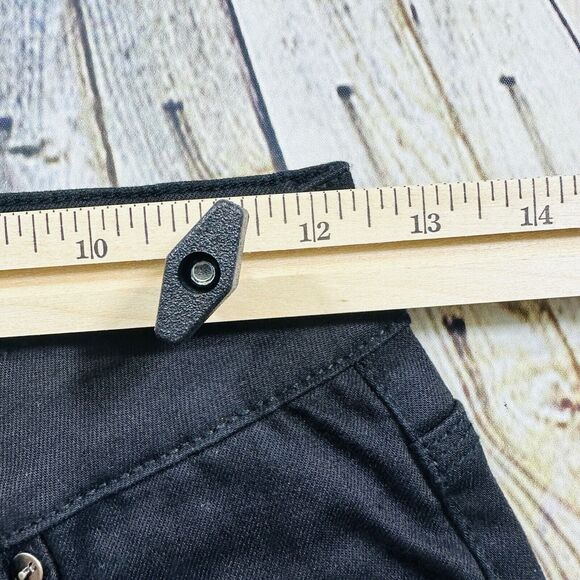 KanCan Jeans Women’s Sz.7/27 Black Distressed Mid Rise Skinny Button-fly Pants - Picture 9 of 12